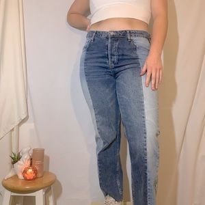 BDG Two Tone Straight Leg Jeans
